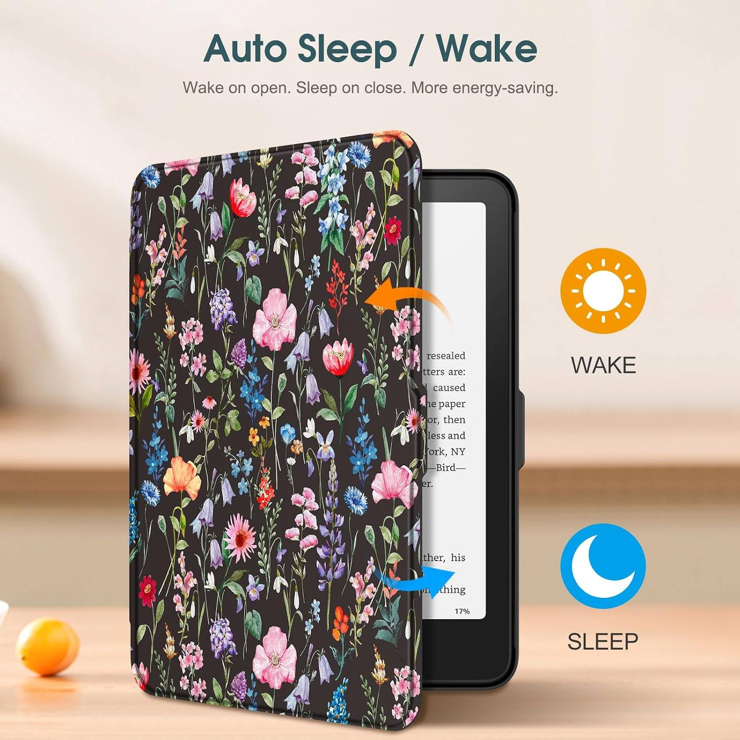 Auto Sleep / Wake  
Wake on open. Sleep on close. More energy-saving.

WAKE

SLEEP