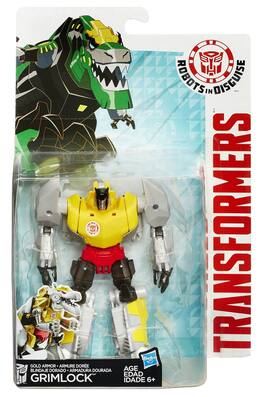 Gold Armor Grimlock Warrior Class | Transformers Robots in Disguise RID