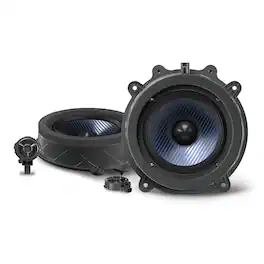 Alpine - EV-65CF-T - 6.5" Component Front Door Speaker Set Compatible with 17-24 Model 3 & 20-24 Model Y - Black/Gray