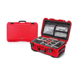 NANUK - 935 Pro Waterproof Hard Case with Lid Organizer and Wheels (Red)