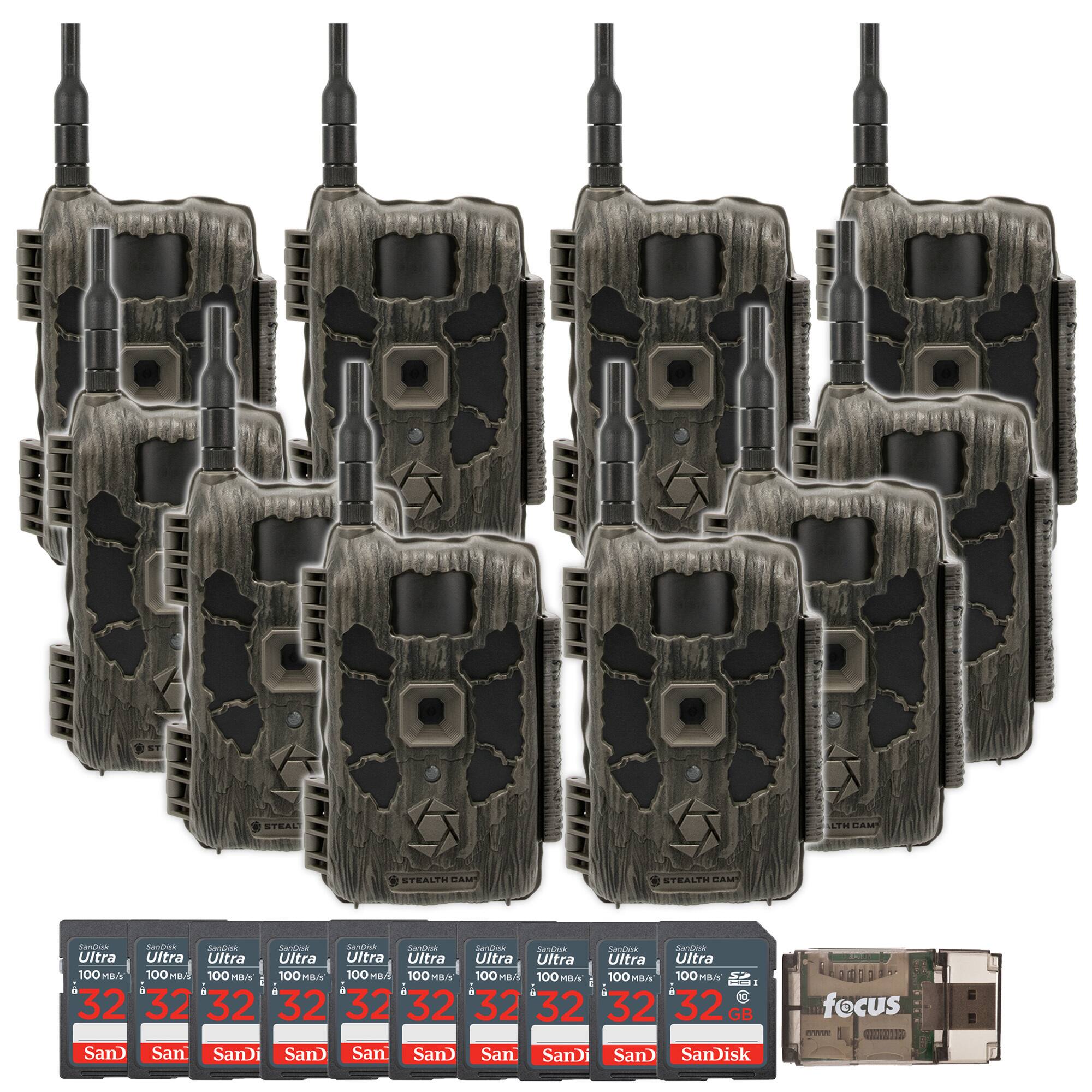 Stealth Cam - 40MP Deceptor Max Cellular Trail Camera with 32GB Memory Cards and Card Reader 10 Pack price history on PriceWatchPro