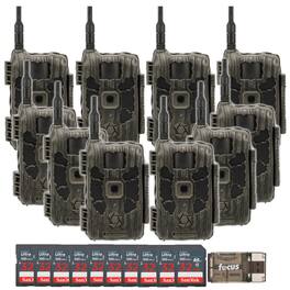 Stealth Cam - 40MP Deceptor Max Cellular Trail Camera with 32GB Memory Cards and Card Reader 10 Pack