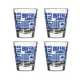 Logo Brands - Buffalo Sabres 4-Pack 2oz. Shot Glass Set - Multicolor