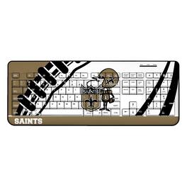 Keyscaper - New Orleans Saints Passtime Design Wireless Keyboard - Multicolor