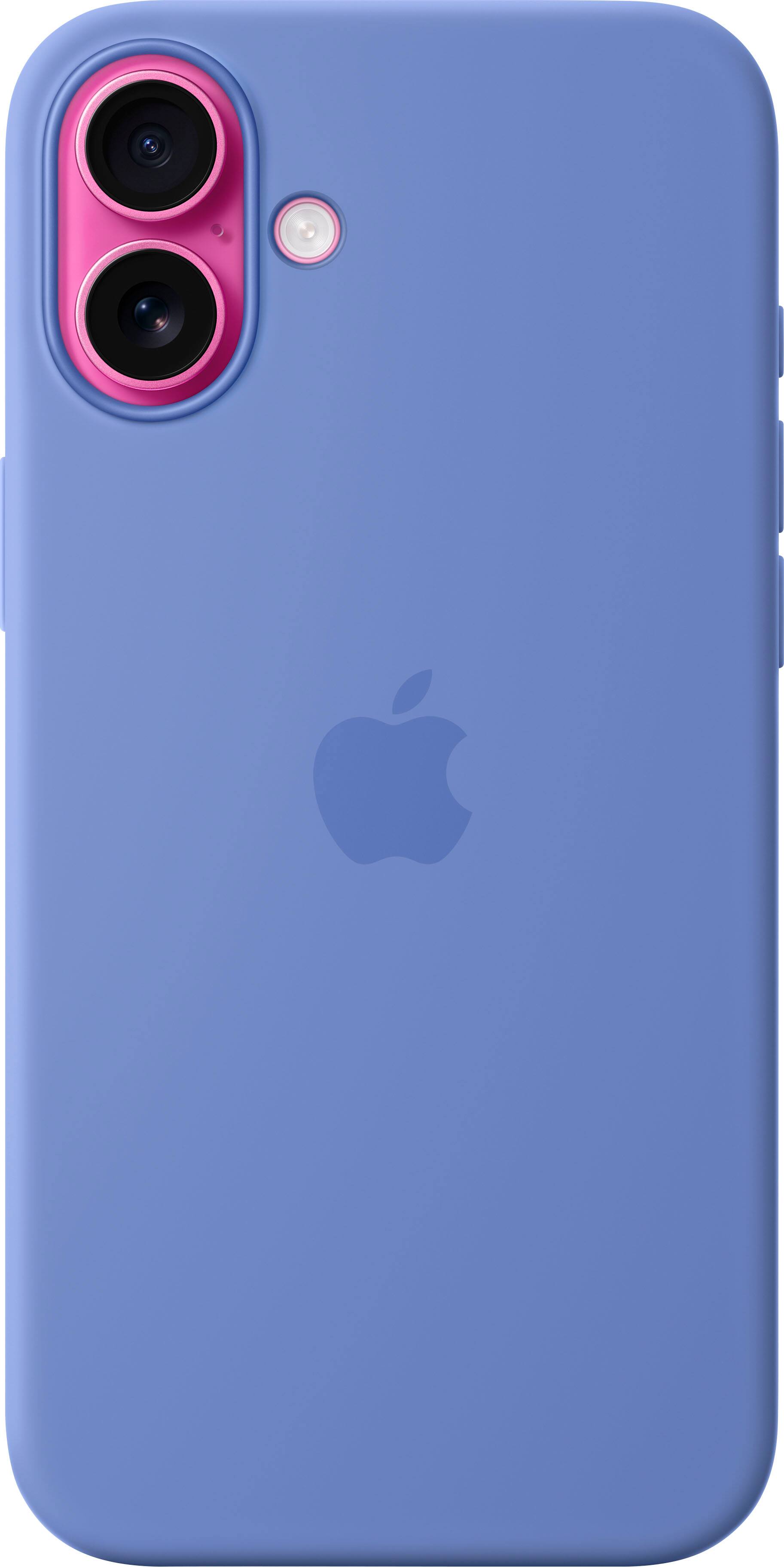 Left. Apple - iPhone 16 Plus Silicone Case with MagSafe - Periwinkle.