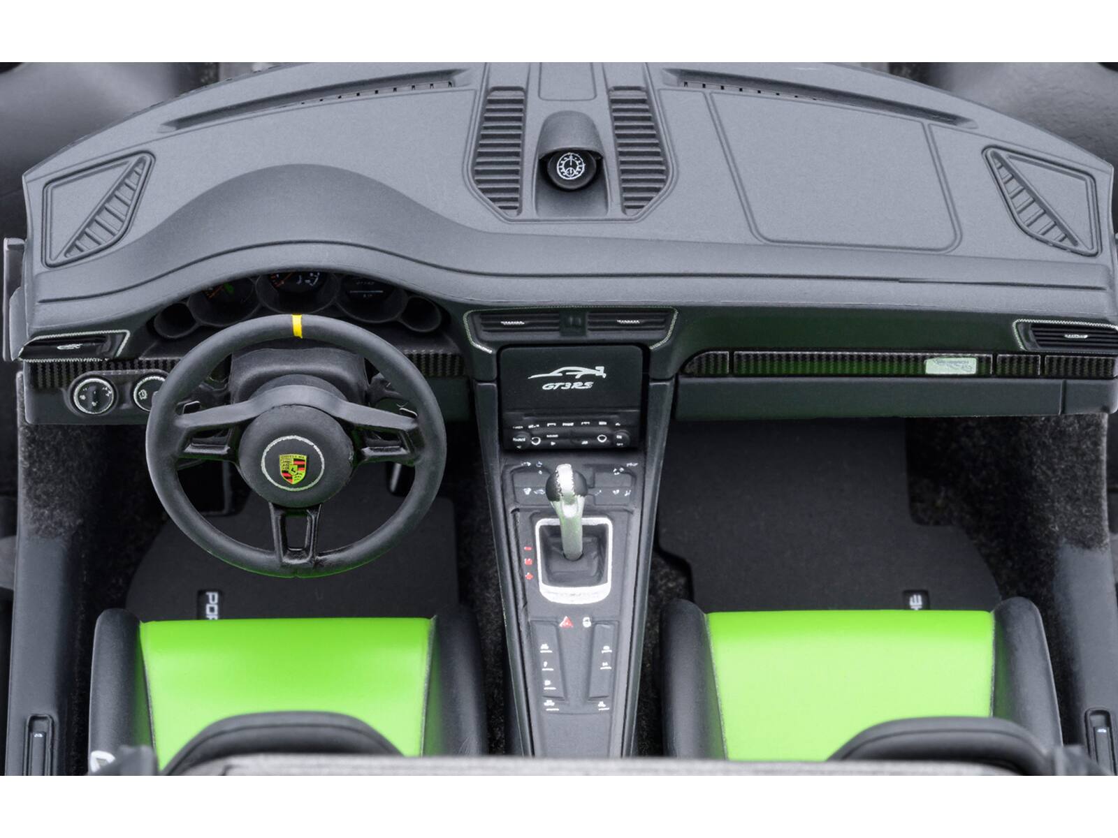 Alt View 4. Autoart - Porsche 911 (991.2) GT3 RS Weissach Lizard Green with Carbon Hood and Top 1/18 Model Car by Autoart.