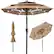 Front. Best Choice Products - Best Choice Products 10ft 3-Tier Solar Patio Umbrella w/ 24 LED Lights, Tilt Adjustment, Easy Crank - Tan - Tan.
