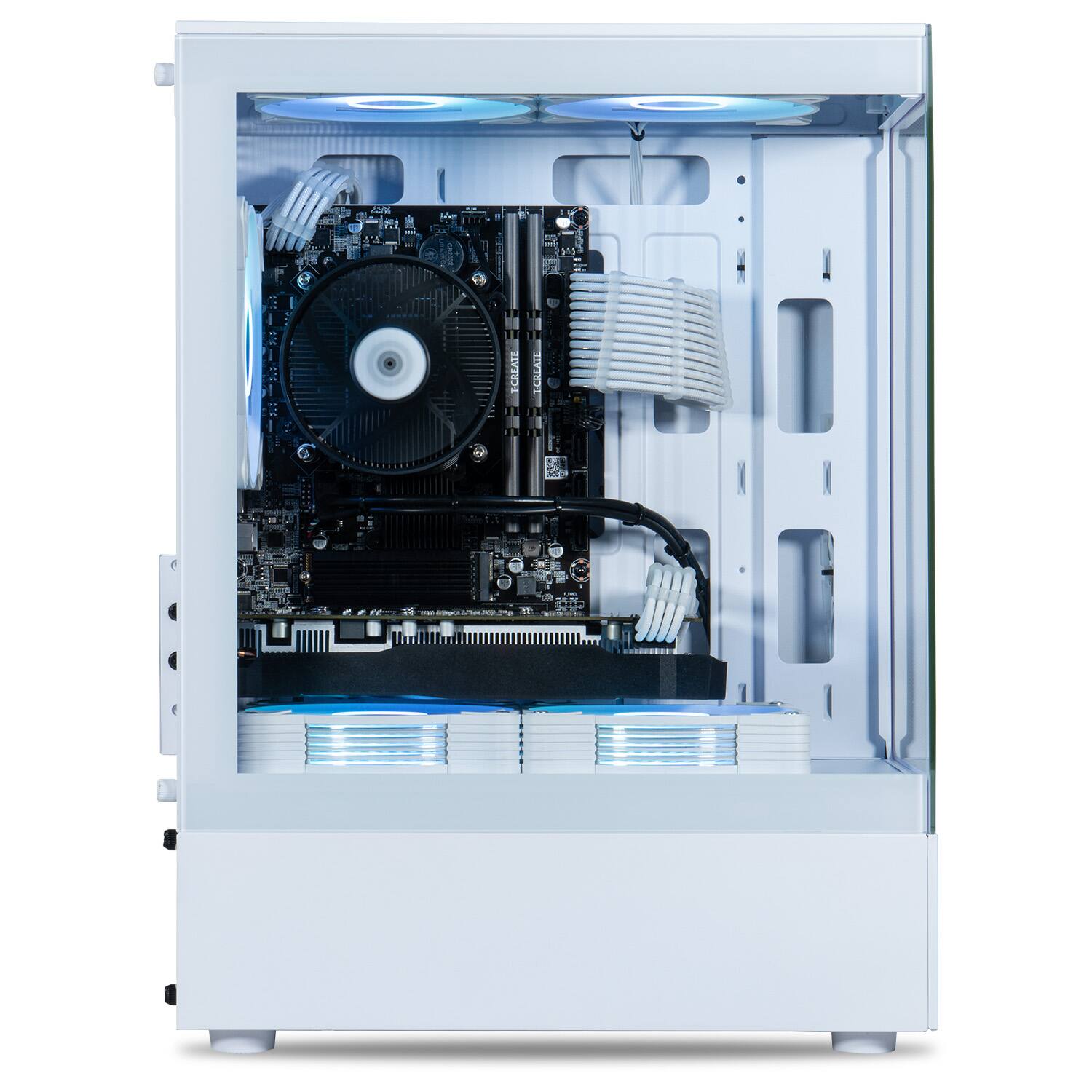 Left. ViprTech - ViprTech Stryker Gaming PC - Intel i5-9400F (4.1GHz), GTX 1660 Super 6GB, 16GB DDR4, 1TB SSD, Computer Desktop, White - White.