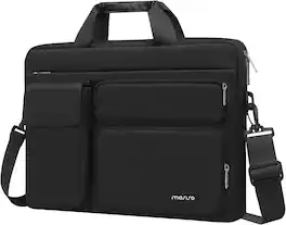 Vulpecula Spade - Laptop Shoulder Bag 15.6 inch, 15-15.6 inch Computer Bag Compatible with MacBook Pro 16 inc - Black