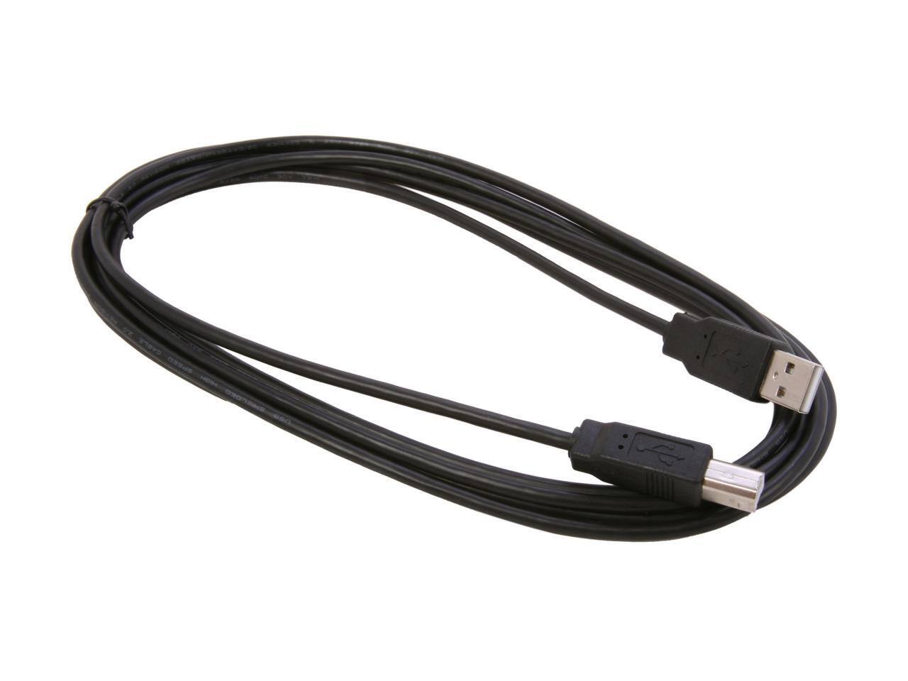 Alt View 1. Nippon Labs - Nippon Labs Black 10 ft. USB cable A/male to B/male 10ft Model USB-10-AB-BK 10 feet.