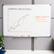 Alt View 16. Mind Reader - Dry Erase Magnetic White Board, Wall Mount with Eraser Marker Shelf, Office, 35.5"L x 23.5"W x 0.5"D - White.