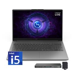 Lenovo - LOQ 15.6" 144Hz FHD Gaming Laptop,Intel i5-12450HX,GeForce RTX 2050,32GB DDR5,2TB SSD+1TB Dock Set,Win 11,Grey - Gray