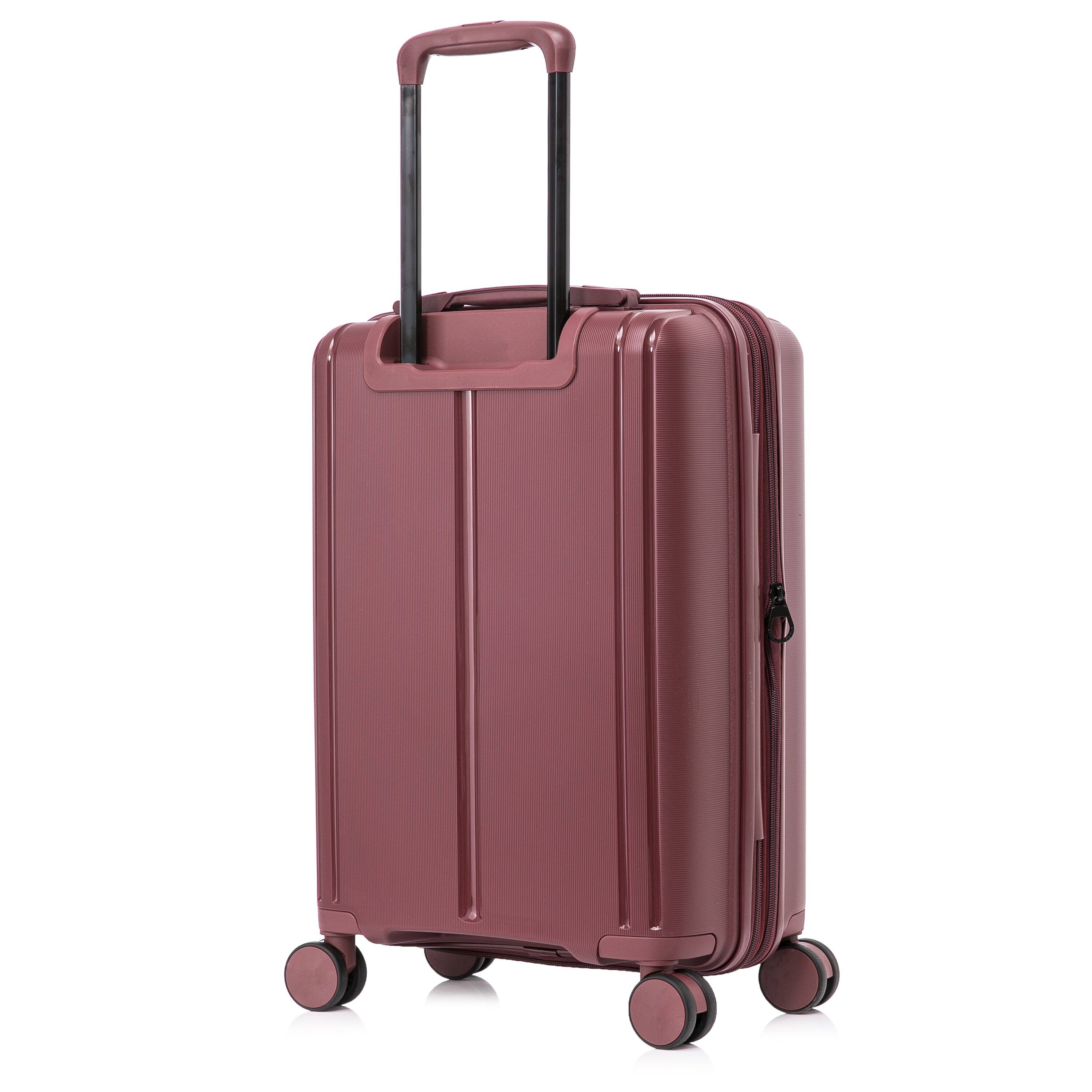Alt View 3. DUKAP - Airley Lightweight Hardside Spinner Luggage 20" Carry-On - WINE.