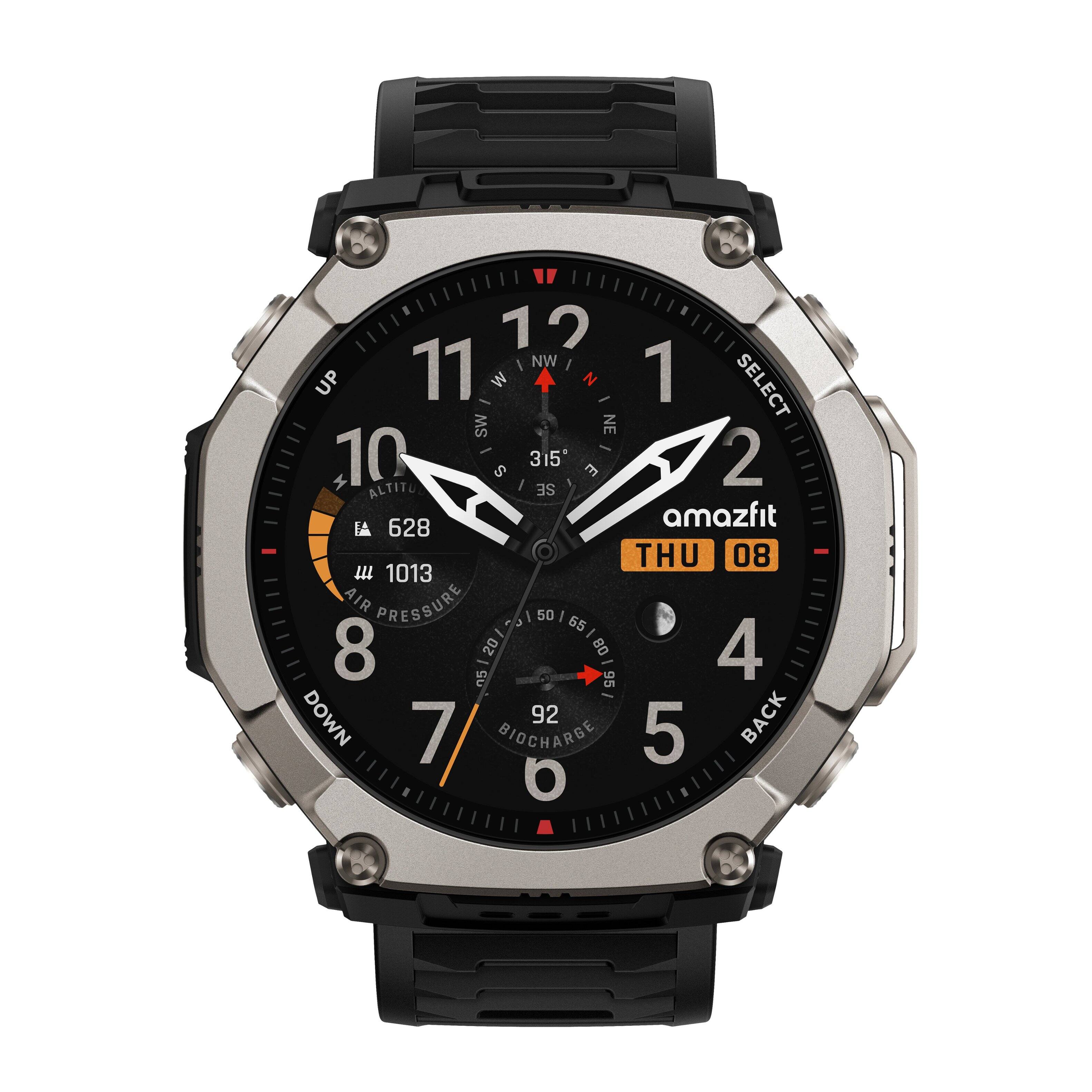 12 NW UP 11 W 1 SELECT SW NE 10 S 315 2 ALTITUDE amazfit 628 THU 08 1013 AIR PRESSURE 50 65 / 8 20/ 08 4 05 95 DOWN 92 BACK 7 BIOCHARGE 5