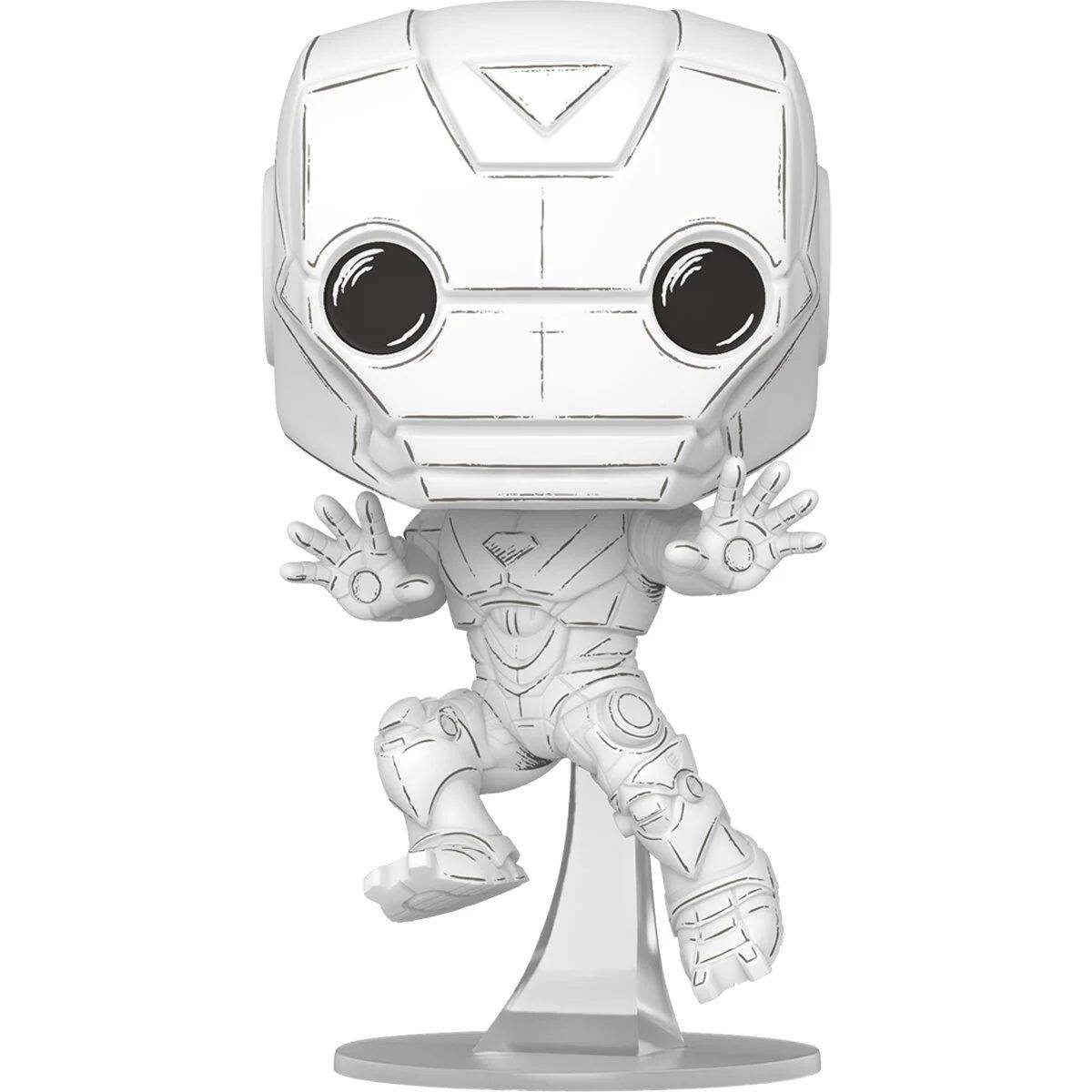 Angle. Funko - Marvel Sketched Iron Man.