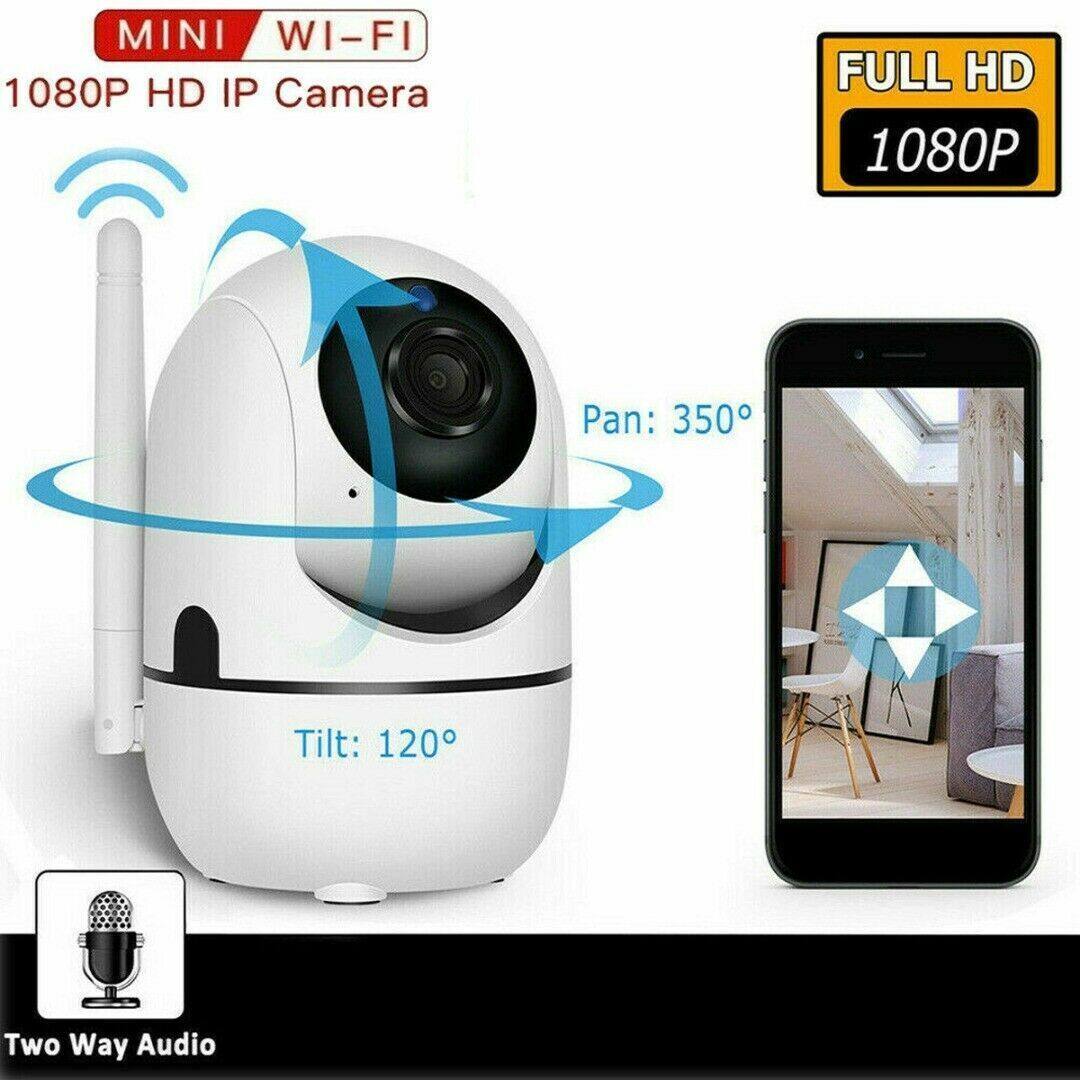 MINI WI-FI  
1080P HD IP Camera  

FULL HD 1080P  

Pan: 350°  
Tilt: 120°  

Two Way Audio