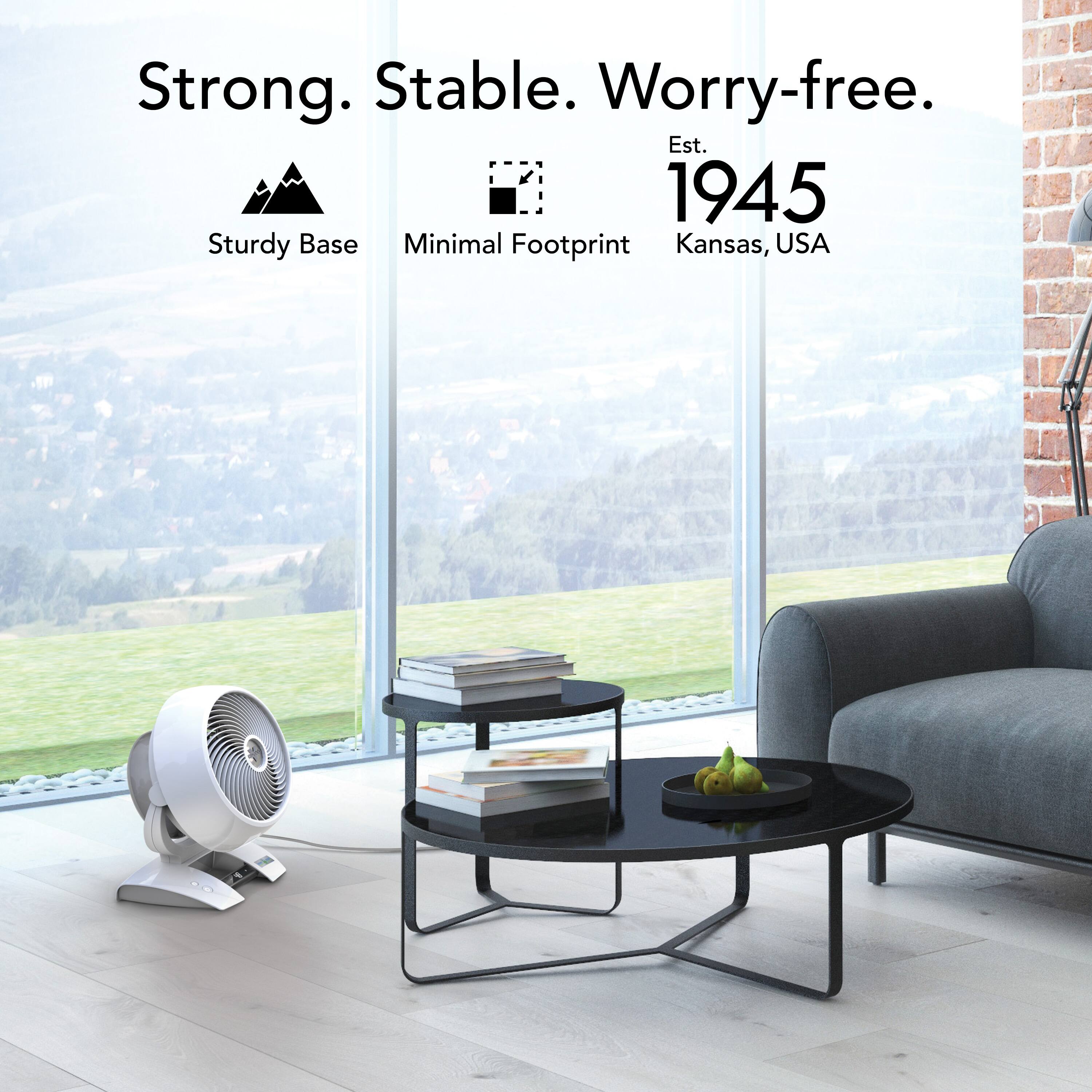 Strong. Stable. Worry-free. Est. 1945. Sturdy Base. Minimal Footprint. Kansas, USA.