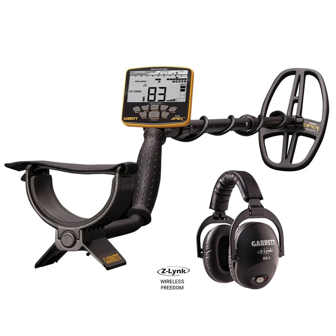 MATIFLEL -- - ..O. A in CONS 83 ... CROR GARRETT AE APEX LP VIPER GARRETT Z-Lynk WIRELESS FREEDOM GARRETT Z-Lynk MS-3