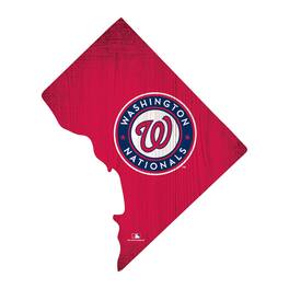 Fan Creations - Washington Nationals 12" Logo State Sign - Multicolor