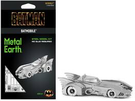 Model Kit 1989 Batmobile "Batman" (1989) Movie (Challenging Difficulty) Steel Model by Metal Earth - Gray