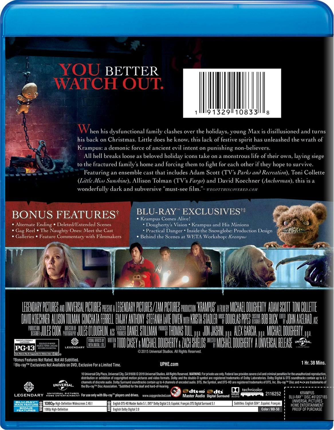 Back. Krampus (Blu-ray New Box Art) [Blu-ray].