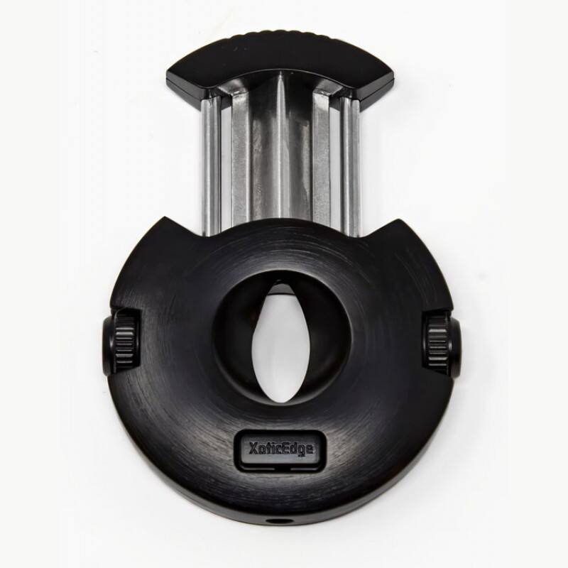 Alt View 1. Prestige - XoticEdge Xceed V-Cut Cigar Cutter (Black) - Black Finish.