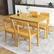 Alt View 3. Costway - 48'' Wooden Dining Table Rectangular Farmhouse Kitchen with Solid Rubber Wood Legs - Natural.