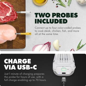 iQ Sense by CHEF iQ Smart Wireless Thermometer, WiFi Unlimited iQ Sense by CHEF iQ Smart Wireless Thermometer, WiFi Unlimited