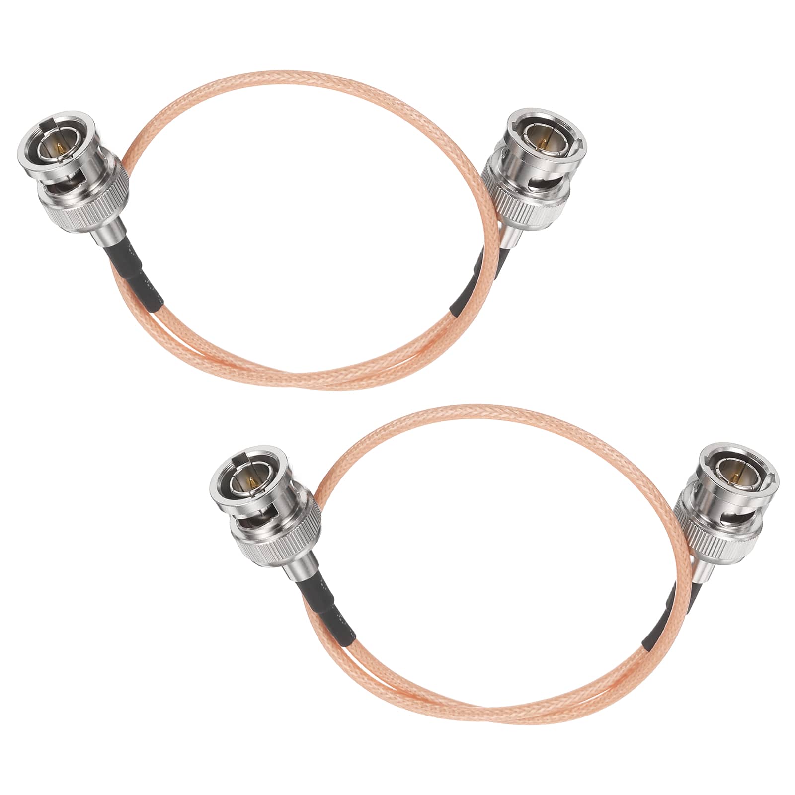 Unique Bargains - 2pcs 1.64FT 3G-SDI Cable BNC Male to Male HD-SDI RG179 Coaxial Video Jumper for CCTV Monitor - Orange