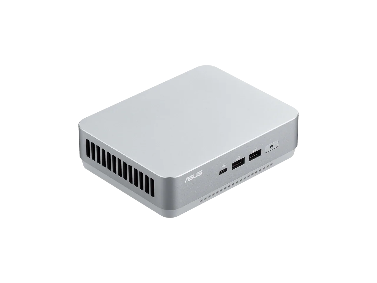 Alt View 8. ASUS - ASUS NUC 14 Pro+ Barebone, Intel 14th Gen Ultra 7 155H, up to 96GB DDR5, Dual Storage, Thunderbolt 4, Wi-Fi 6E, Silver - White.