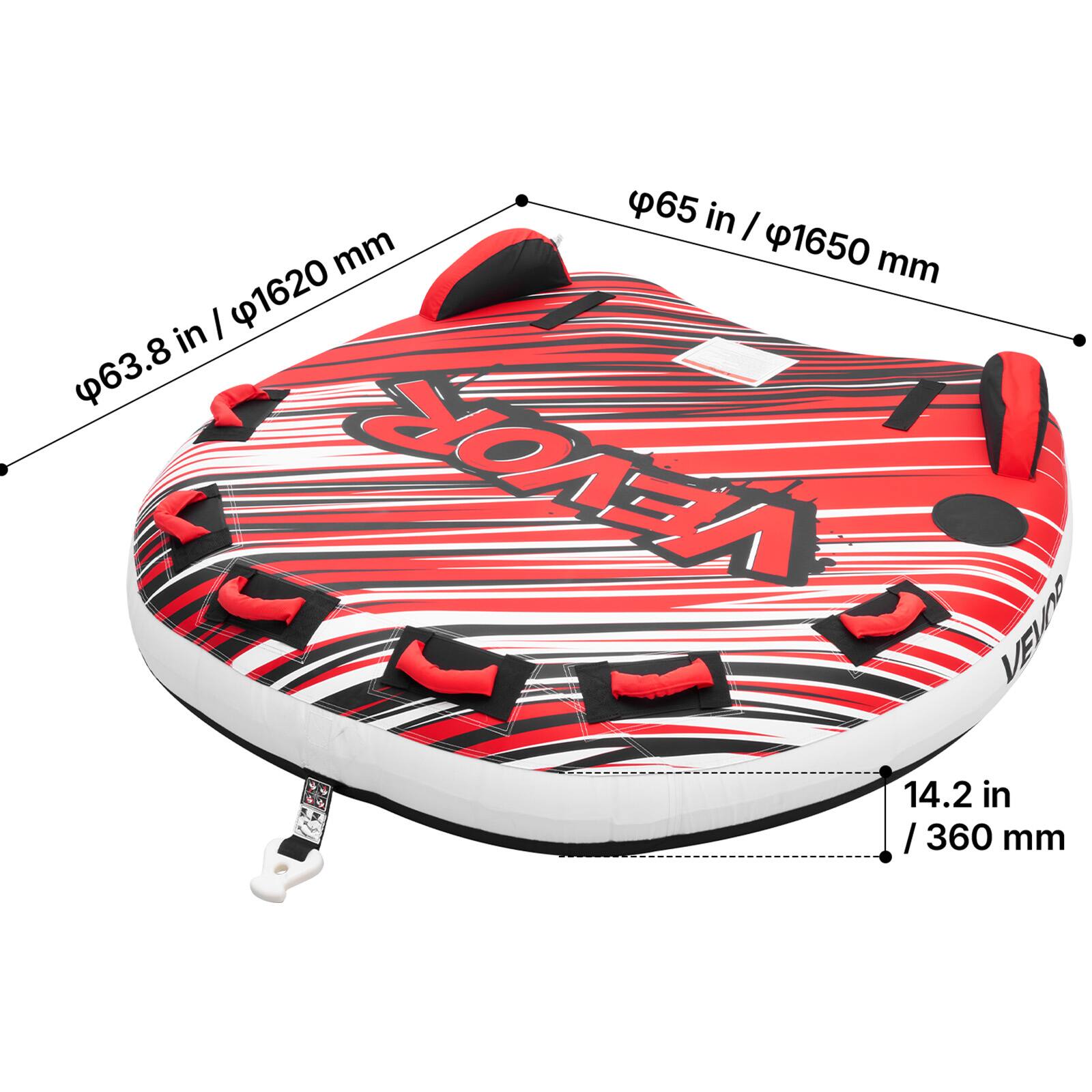- Diameter: 65 in / 1650 mm
- Diameter: 63.8 in / 1620 mm
- Height: 14.2 in / 360 mm