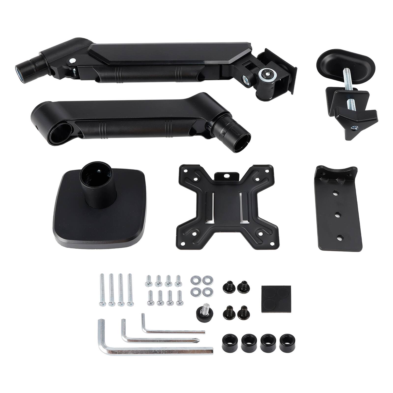 Alt View 2. Topteng - Ergonomic Single Monitor Desk Mount–Gas Spring Full Motion Arm for 17-32" Screens,VESA 75/100mm,Reduces Neck&Eye Fatigue - Black.