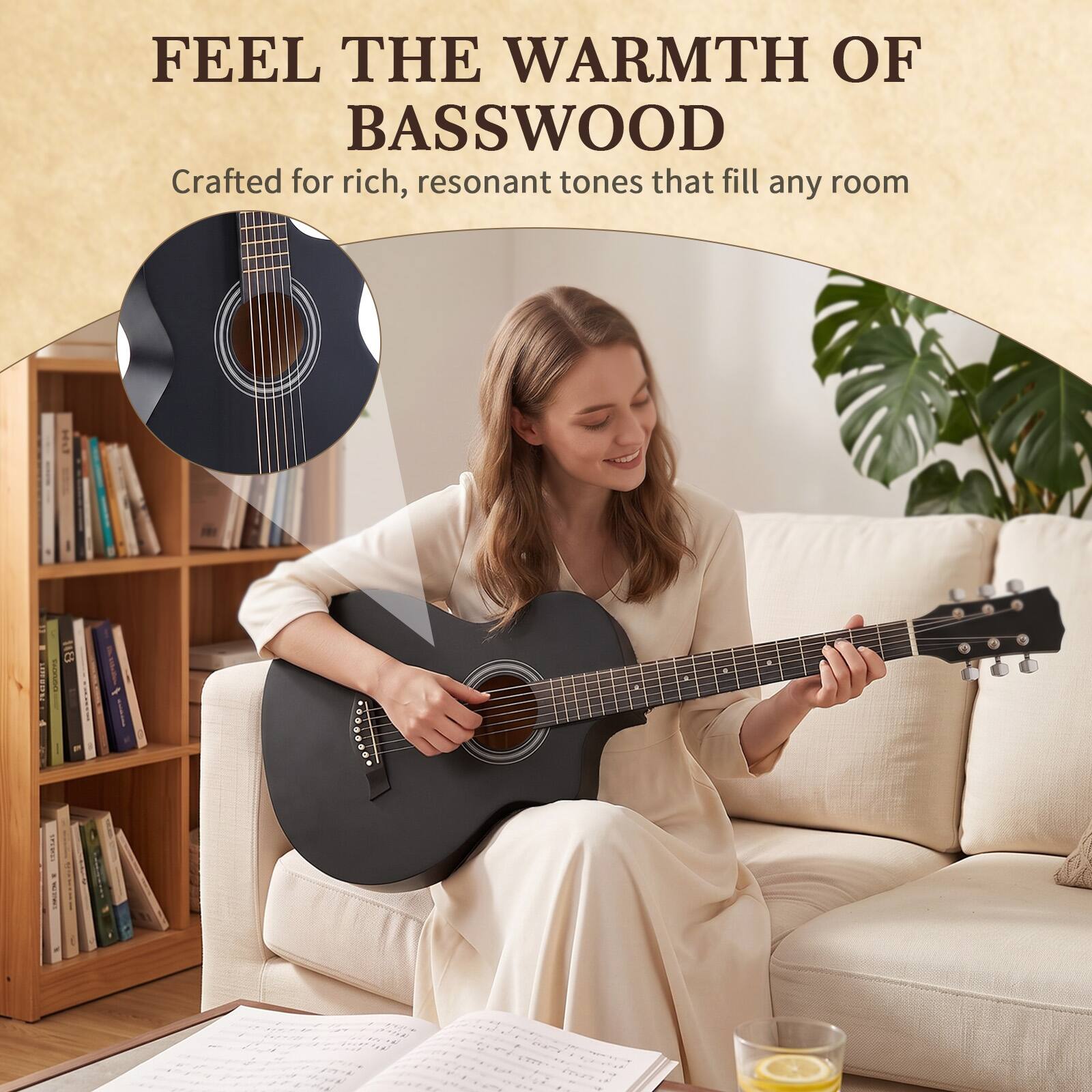 FEEL THE WARMTH OF BASSWOOD  
Crafted for rich, resonant tones that fill any room
