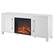 Alt View 14. Camden&Wells - Chabot Log Fireplace TV Stand for TVs up to 65" - White.