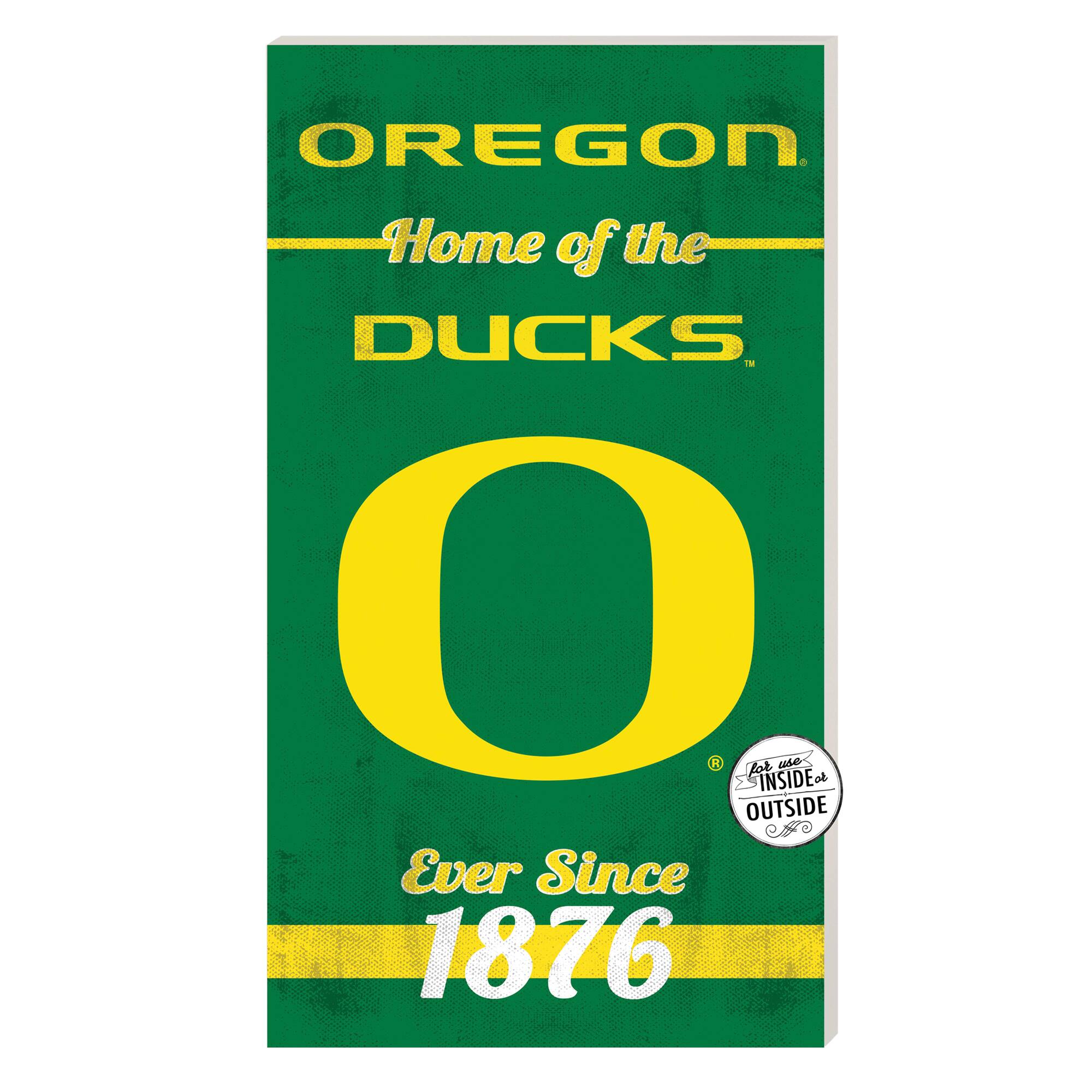 Oregon Ducks 11'' x 20'' Home Of The Sign