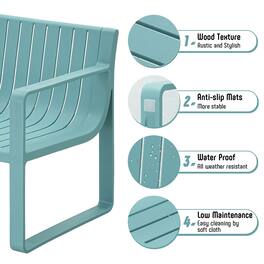 Werph - 4 Pieces Patio Furniture Set - Blue
