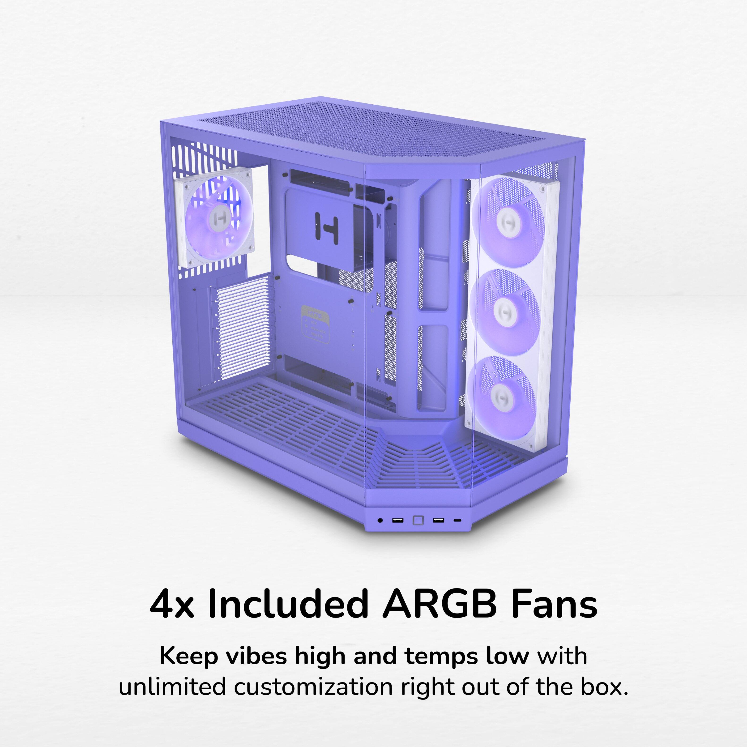 HOTEL CL Noversity

4x Included ARGB Fans
Keep vibes high and temps low with unlimited customization right out of the box.
