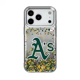 Keyscaper - MLB - Athletics Glitter Confetti iPhone Case - 15 - Multicolor