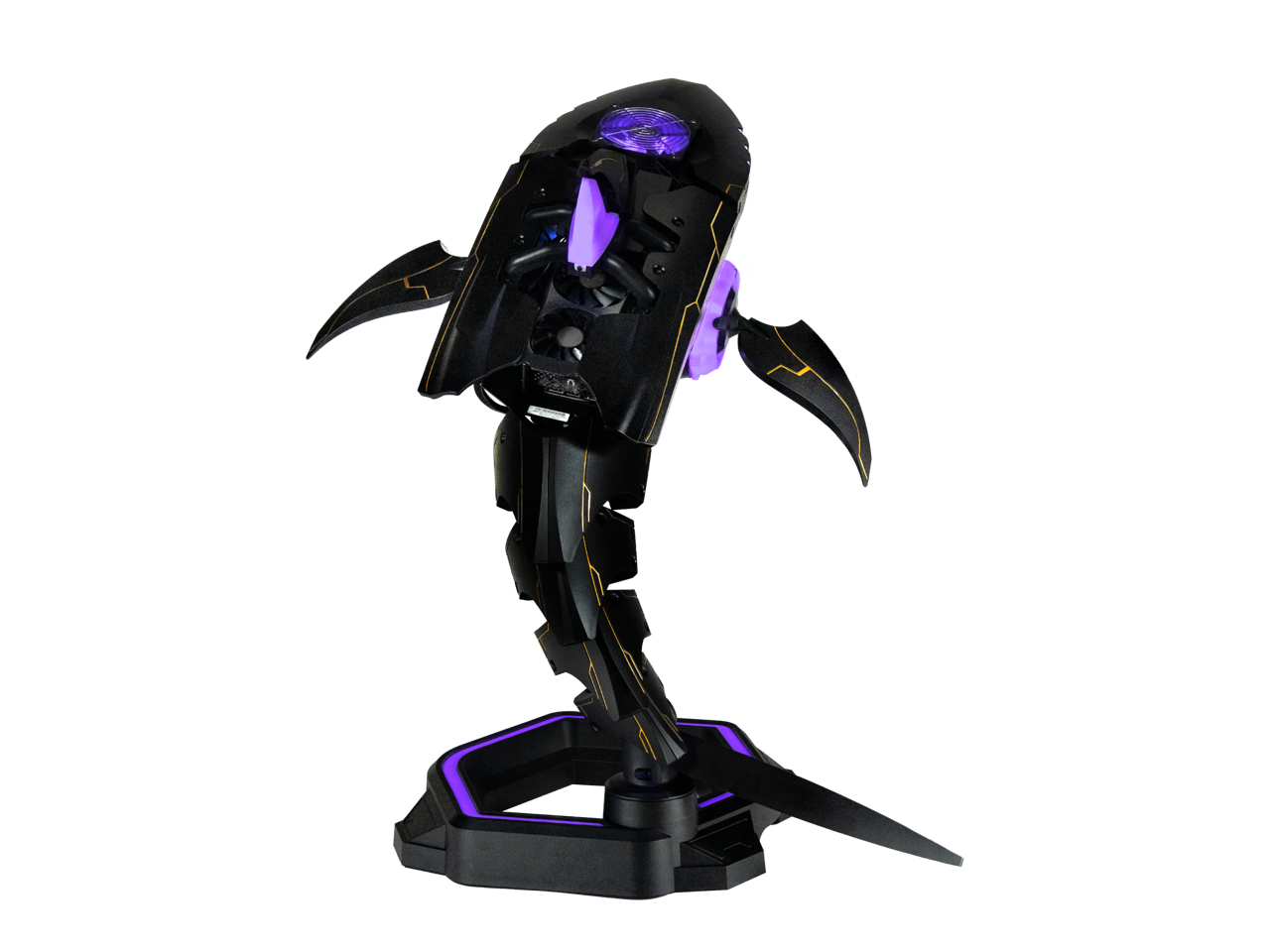 Alt View 1. Cooler Master - Cooler Master Black Shark-X ITX | 120mm AIO, 38mm Radiator, 850W PSU, 310mm GPU Mount - Black.