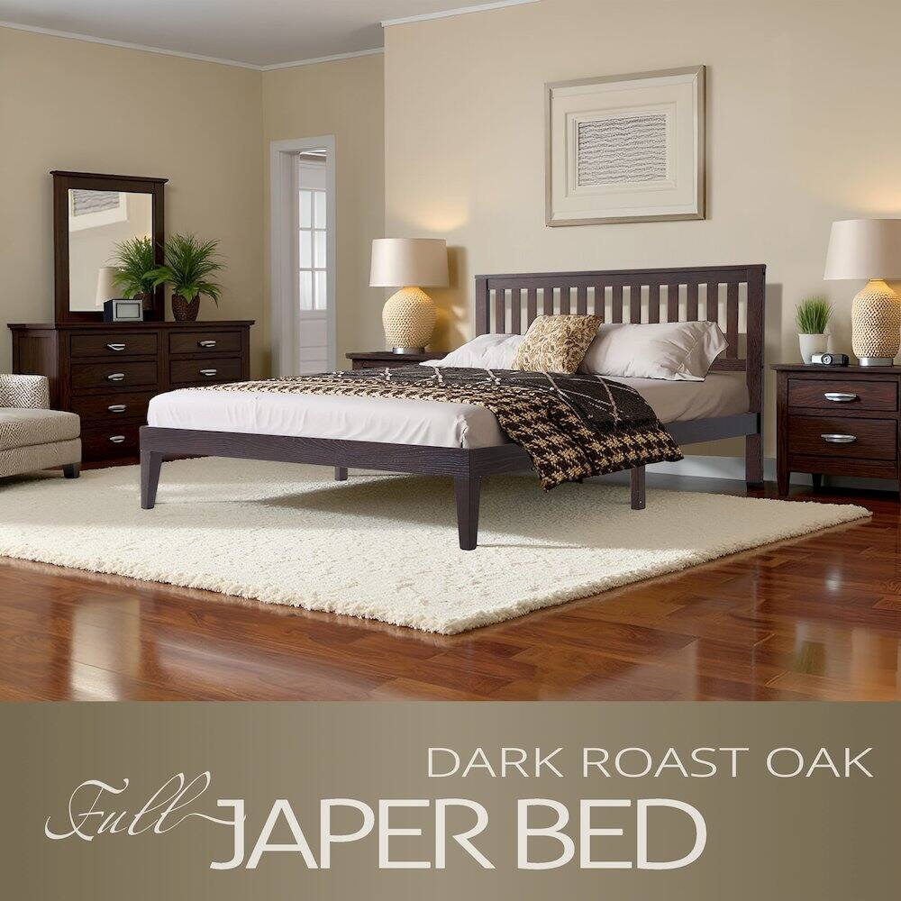 DARK ROAST OAK Full JAPER BED