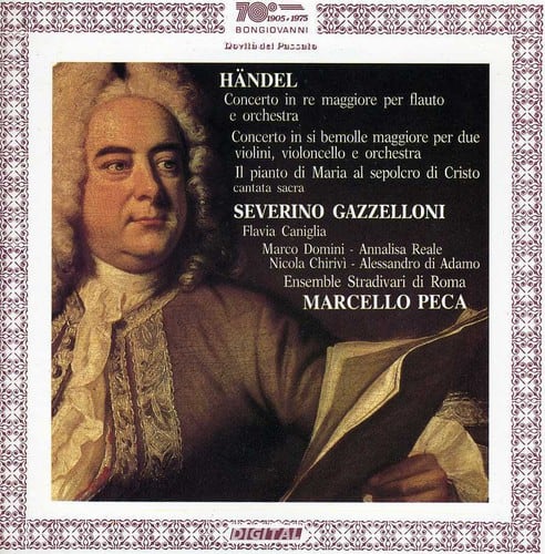 Georg Händel Friedrich - Concerto in Re Maggiore Per Flauto  - COMPACT DISCS