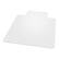 Front. ES Robbins - EverLife Carpet Chair Mat with Lip, 45" x 53'', Low-Pile - Clear.