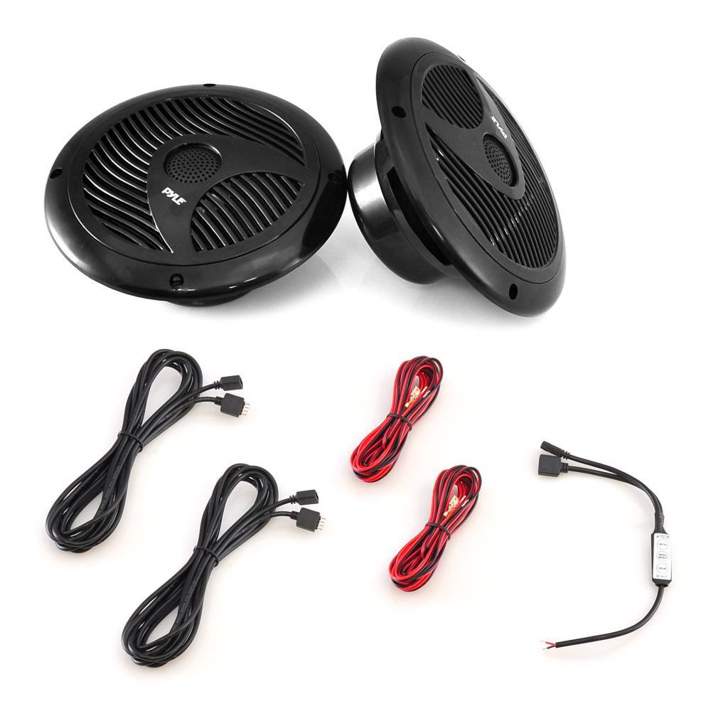 Alt View 1. Pyle - Pyle 6.5” Dual Marine Speakers - IP44 Waterproof - None.