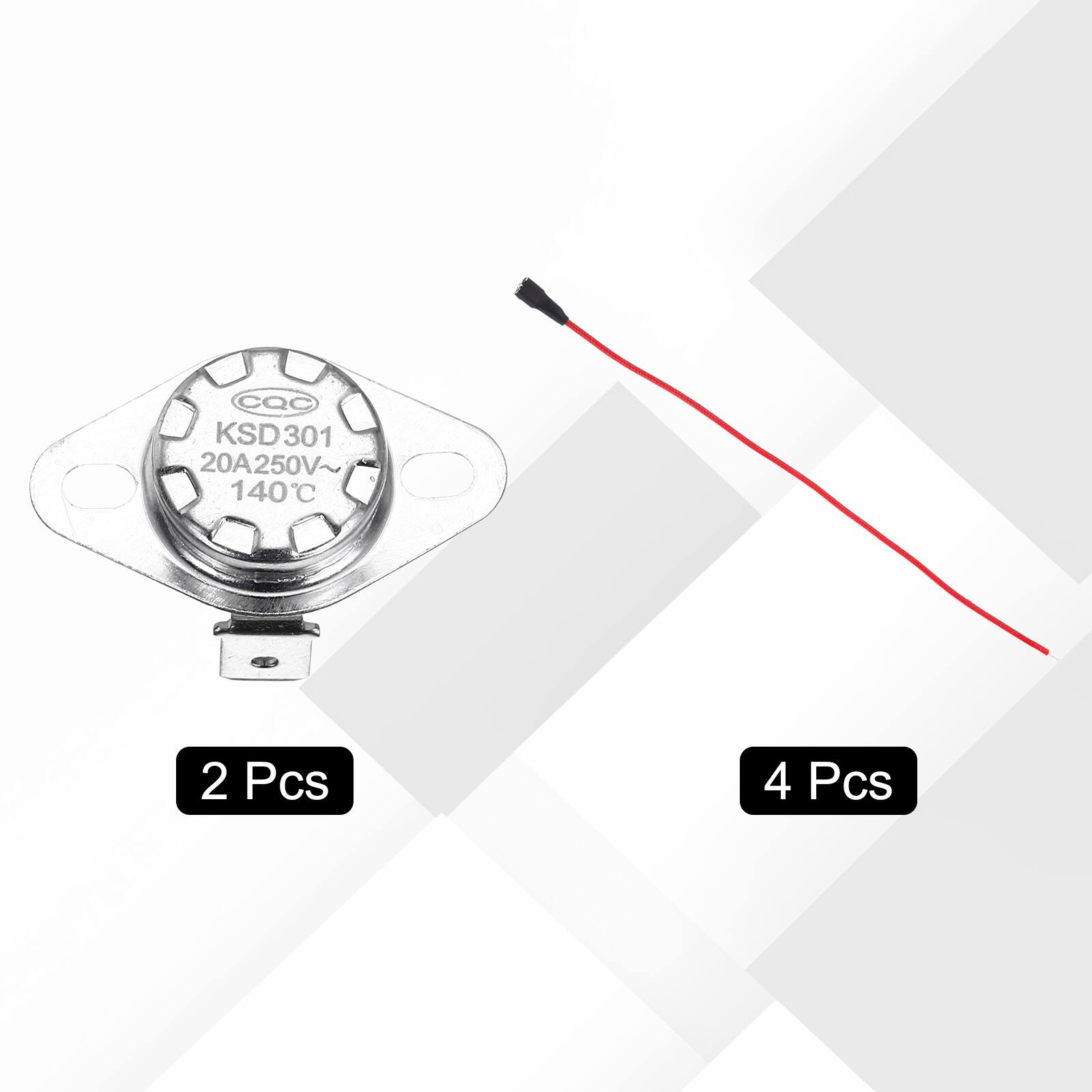 CQC KSD301 301 20A250V~ 140°C C 2 Pcs 4 Pcs