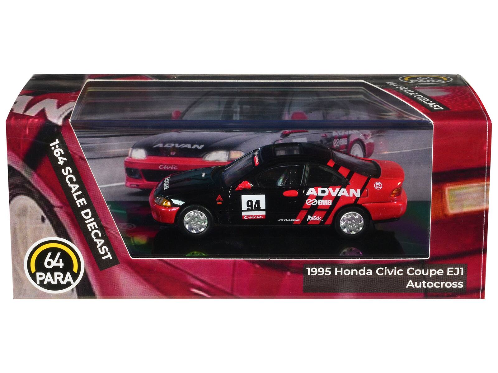 1:64 SCALE 64 DIECAST PARA ADVAN 94 CIVIC AOVAN A 94 CIVIC PARA MSOILEDIECAST L ADVAN ENKEI T..- AWEc 1995 Honda Civic Coupe EJ1 Autocross