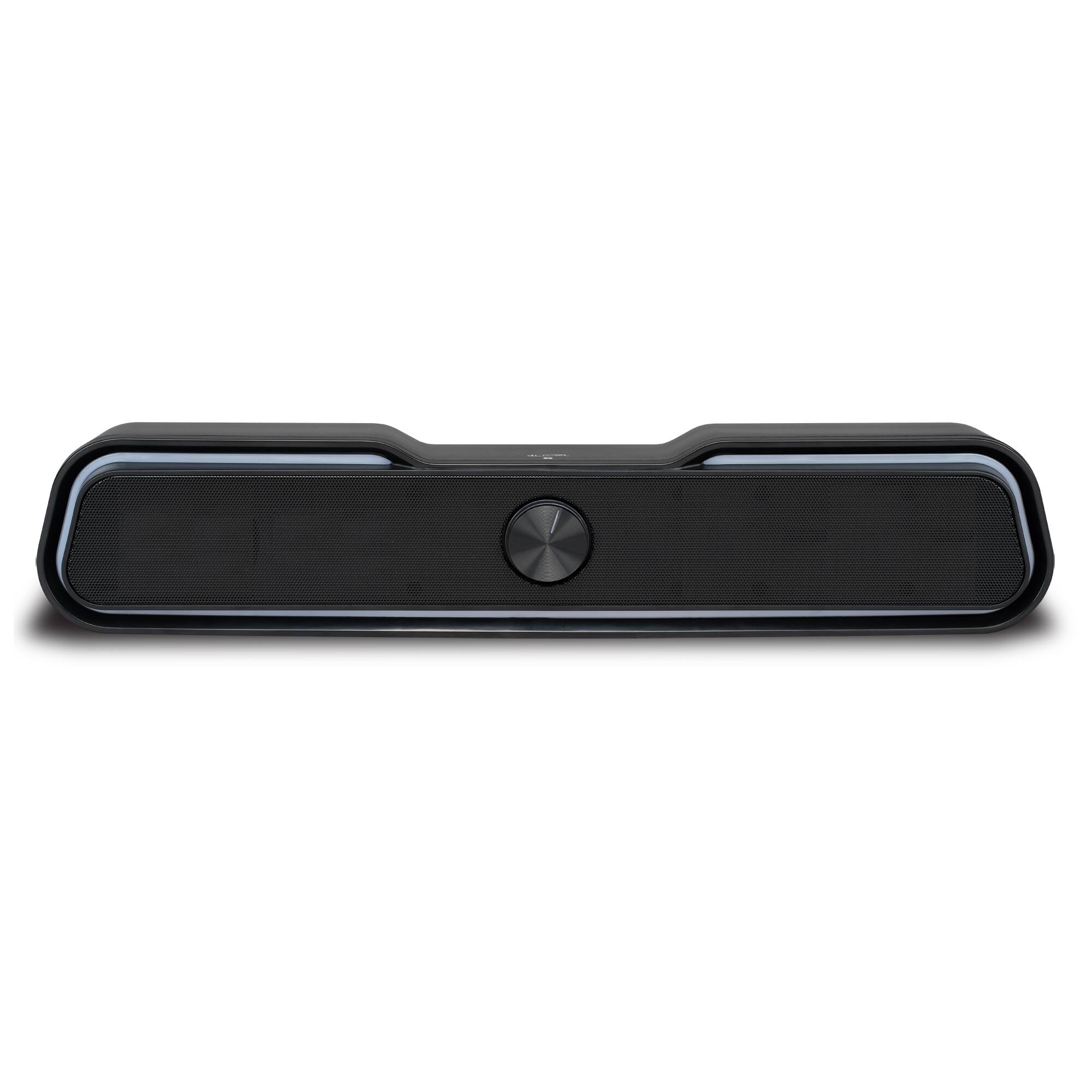 Front. iLive - iLive 17-inch Portable Wireless Multimedia Soundbar Speaker with LED Lights, ISB172B.