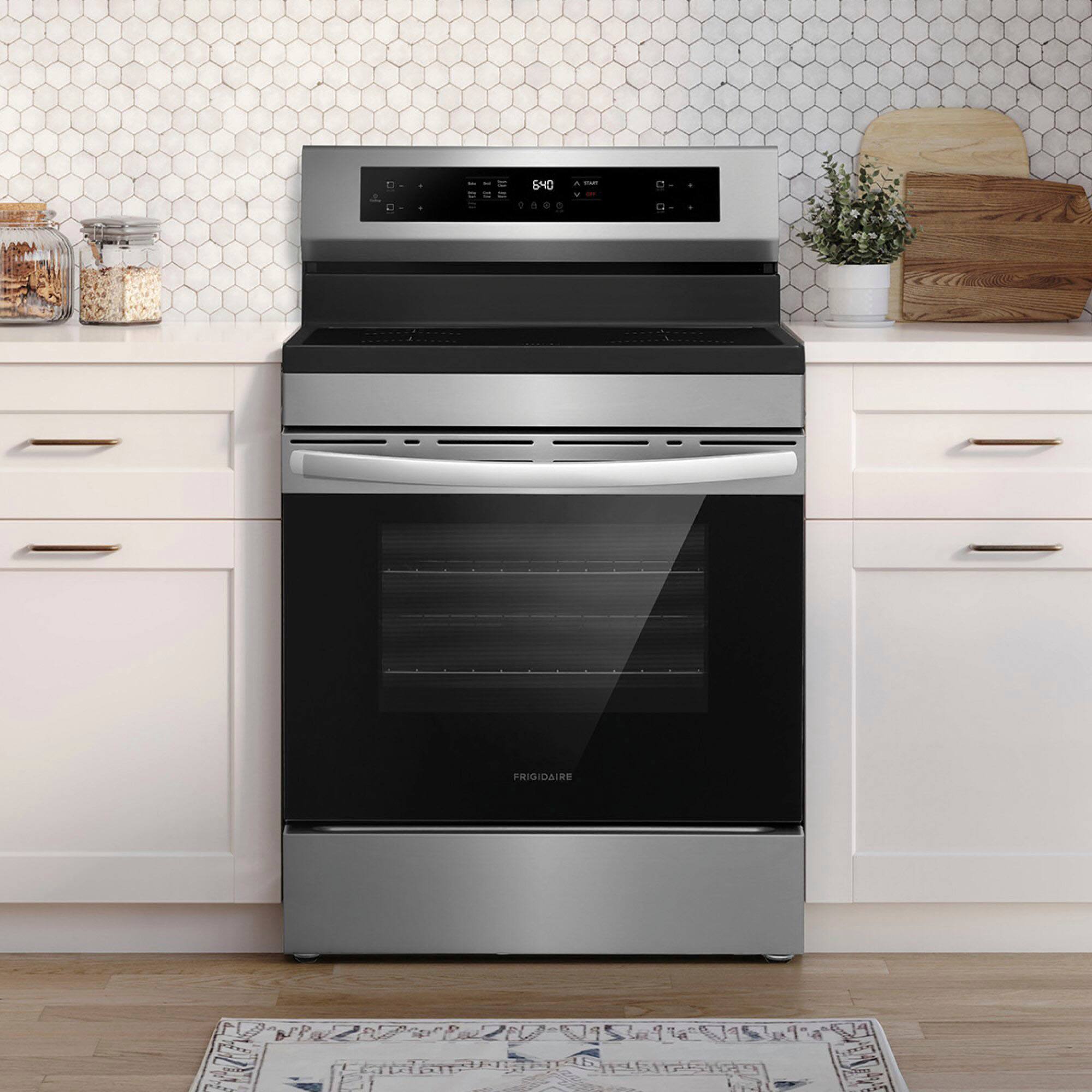 Alt View 3. Frigidaire - 5.3 Cu. Ft. Freestanding Induction Range with 3,600-Watt Power Boil Element and Steam Clean - Stainless Steel.