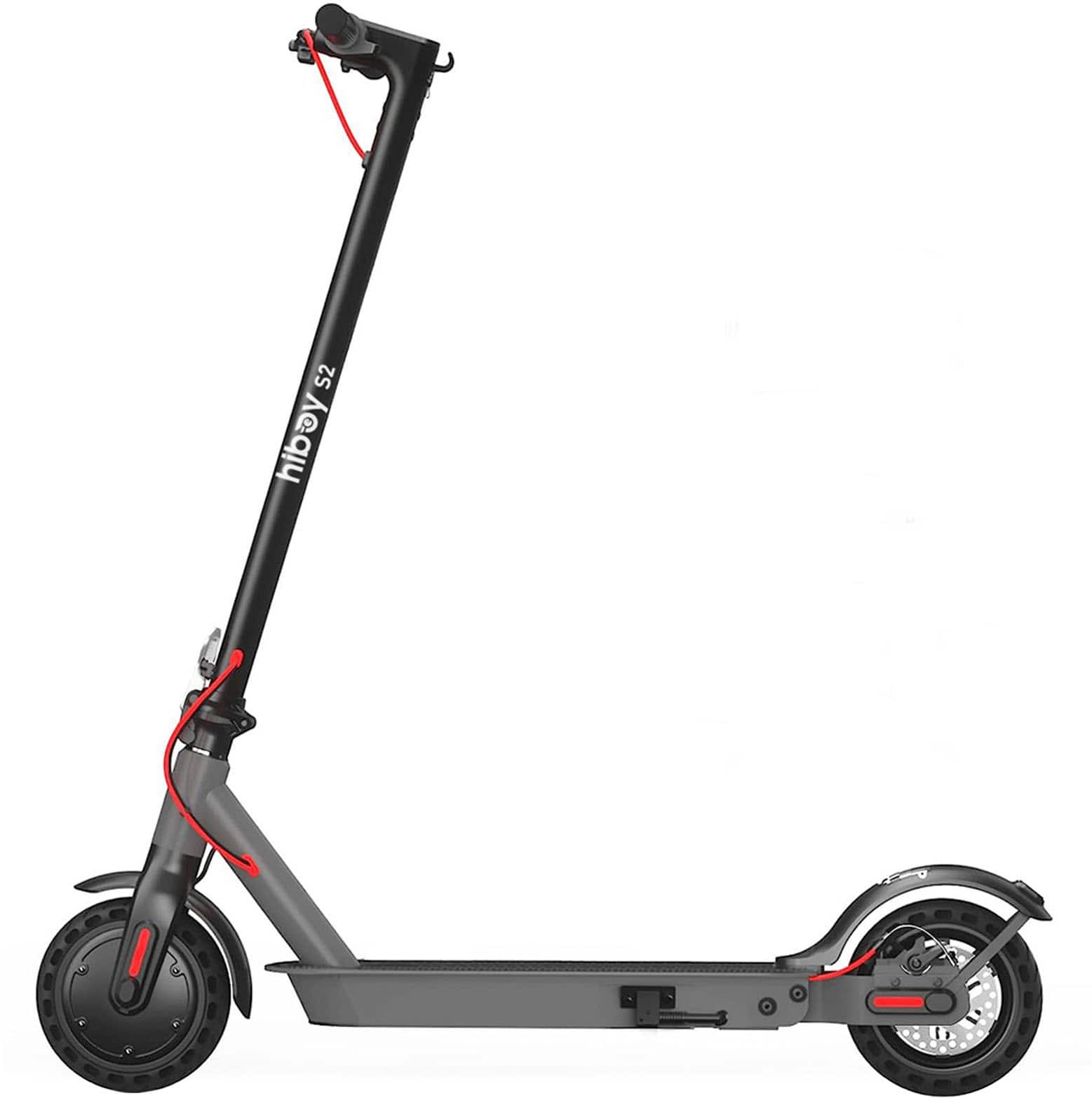 HiBoy - S2 Foldable Electric Scooter w/ 17 mi Max Operating Range & 19 mph Max Speed - Gray - Front_Zoom