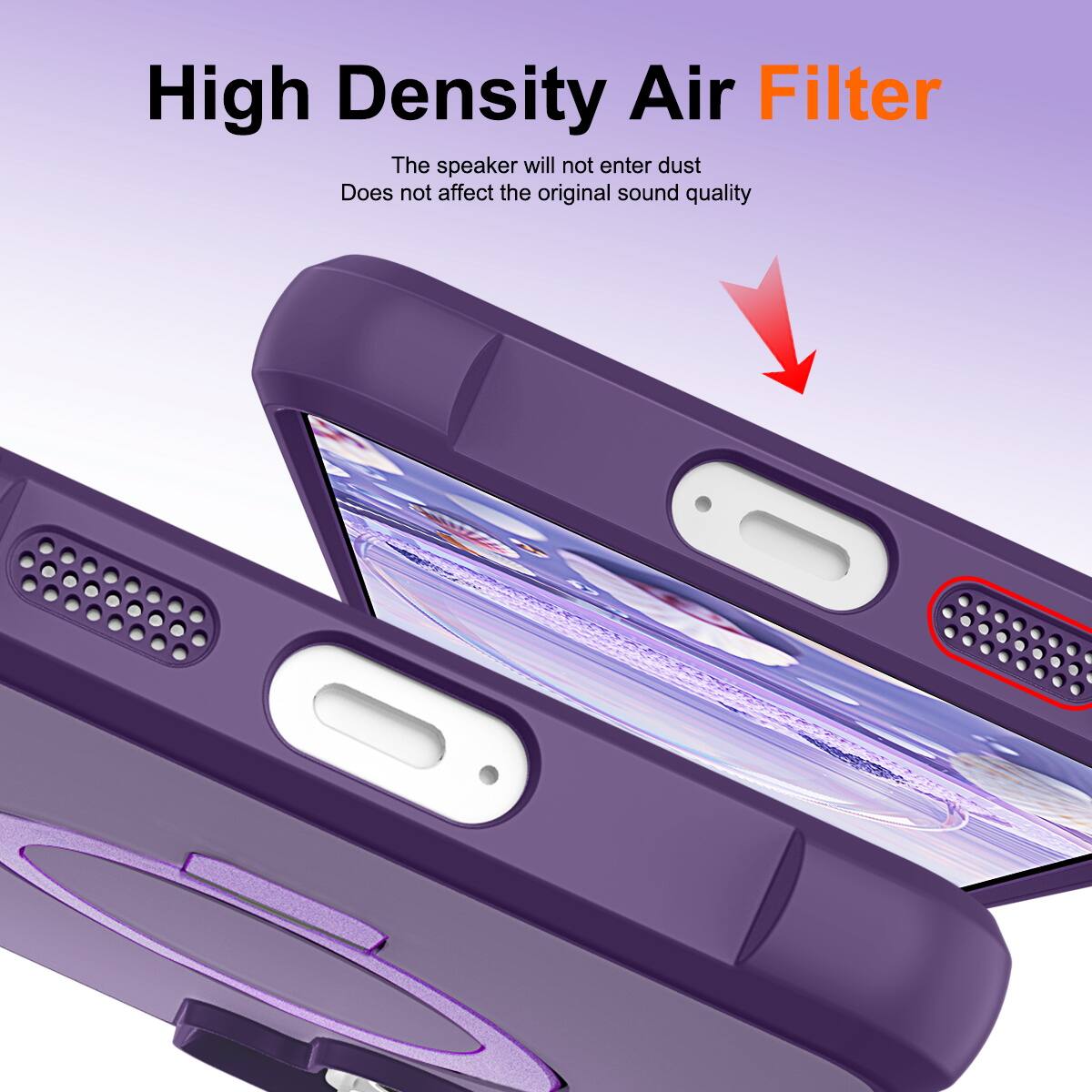 High Density Air Filter

The speaker will not enter dust  
Does not affect the original sound quality