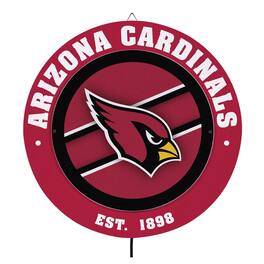 Evergreen Enterprises - Arizona Cardinals 15" LED Round Metal Lit Wall Sign - Multicolor